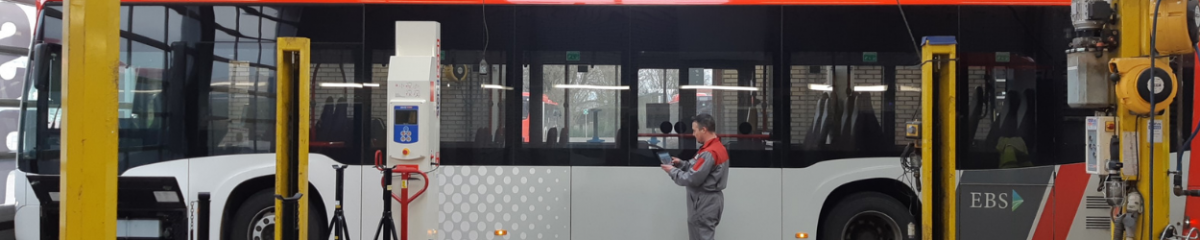 EBS Bus in werkplaats